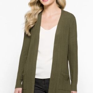Olla Herringbone Knit Cardigan
